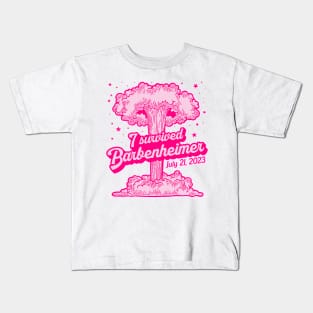 I Survived BARBENHEIMER *Barbie + Oppenheimer* Kids T-Shirt